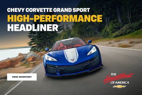 2027 Chevy Corvette Grand Sport. High-performance headliner.